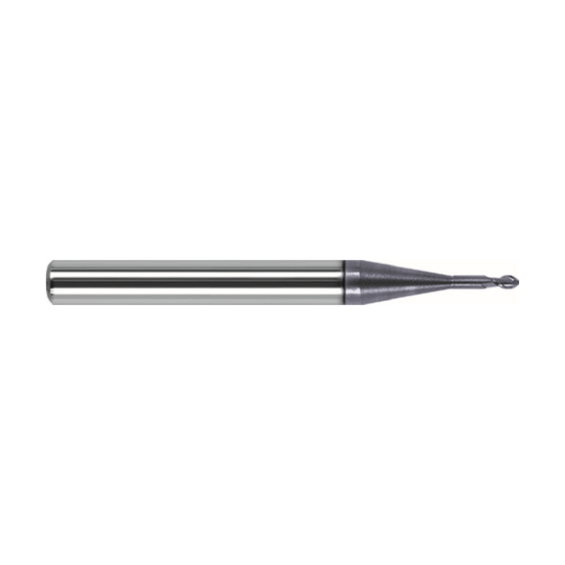 Kugelstiftfräser GM-2BP-R1.0-M12 KMG303 mit R=1.0, 2 Zähnen, HA-Schaft und Beschichtung