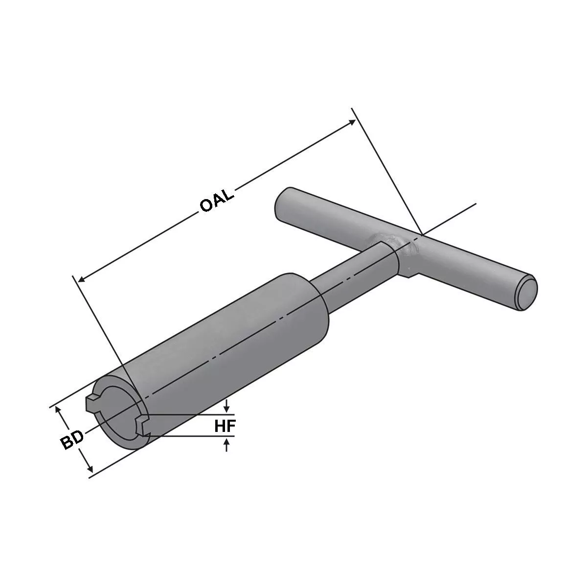 Hohlschlüssel mit Nasen / Nutmutternschlüssel MK 3