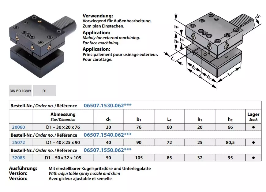 Vierkant-Mehrfach-Aufnahme Form D1