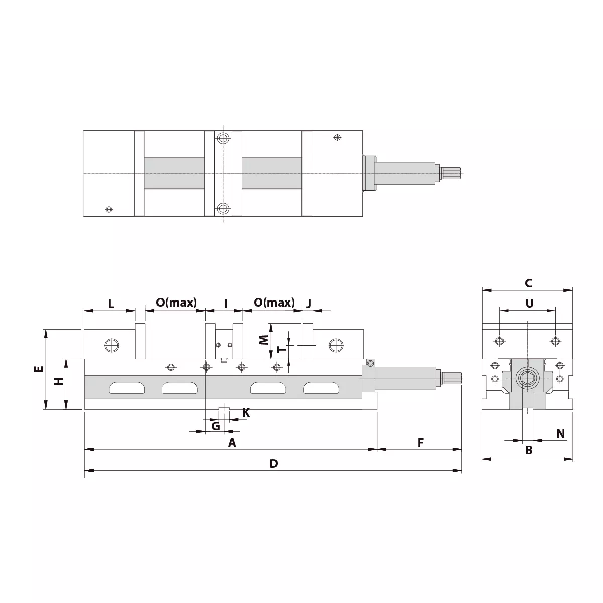 Doppelspannstock ALD-60G/HV mechanisch