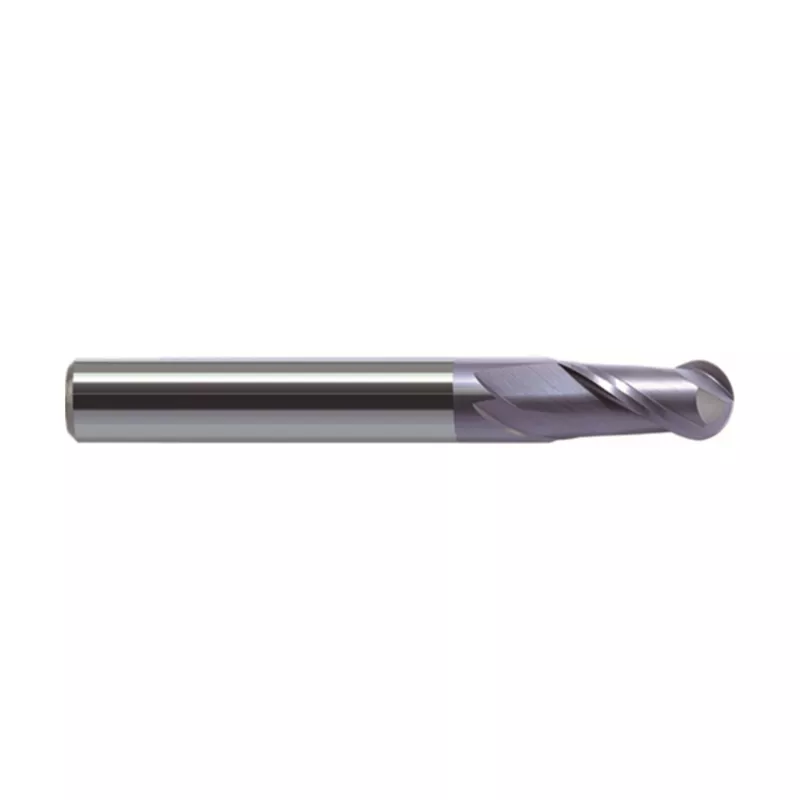 ZCC Cutting Tools Kugelfräser GM-2B-R1.0 mit 1.0 mm Radius, 2 Schneiden, HA Schaft und Beschichtung