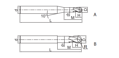 HM-2BFP Kugelfräser 