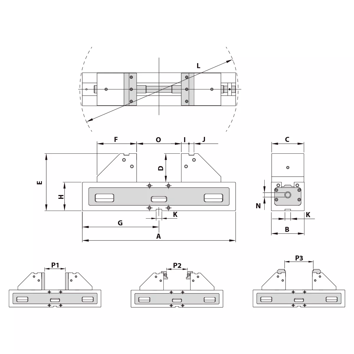 5-Achs Präzisionsschraubstock ALT-100M mechanisch