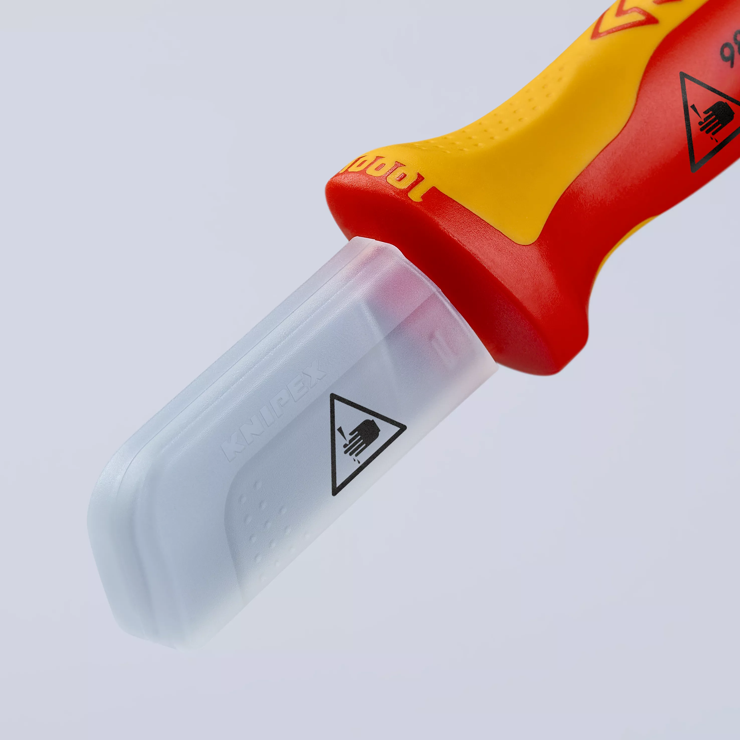 KNIPEX 98 52 Kabelmesser isolierender Mehrkomponenten-Griff, VDE-geprüft 190 mm