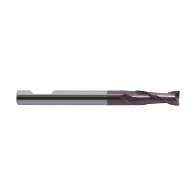 VHM-Fräser Ø 14.0 mm mit 2 Schneiden, Schaft HB, beschichtet, für präzises Fräsen