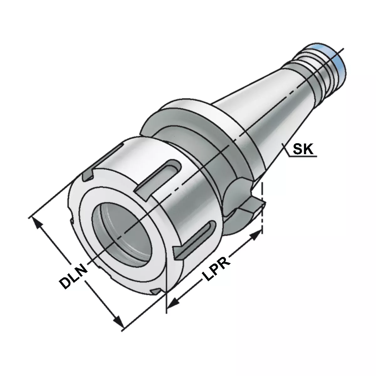 OZ-Spannzangenfutter SK 40 - 2/25 - 66 | OZ 25