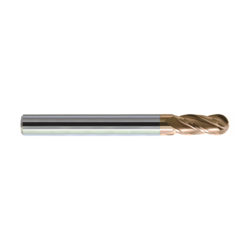 HM-4BL-R2.0 KMG555 Kugelfräser mit Radius 2.0, 4 Schneiden, HA Schaft, beschichtet