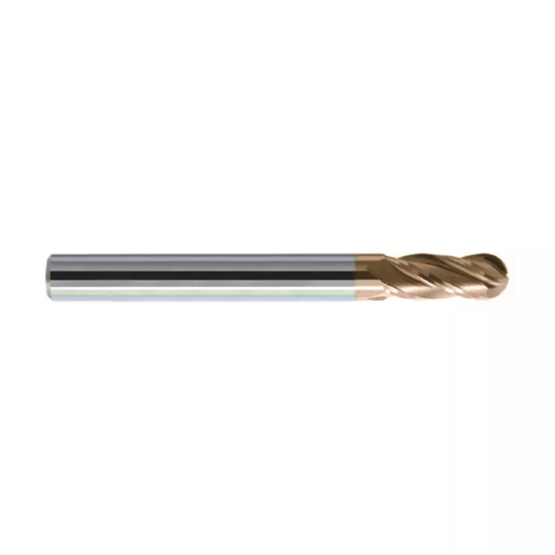 HM-4BL-R2.0 KMG555 Kugelfräser mit Radius 2.0, 4 Schneiden, HA Schaft, beschichtet