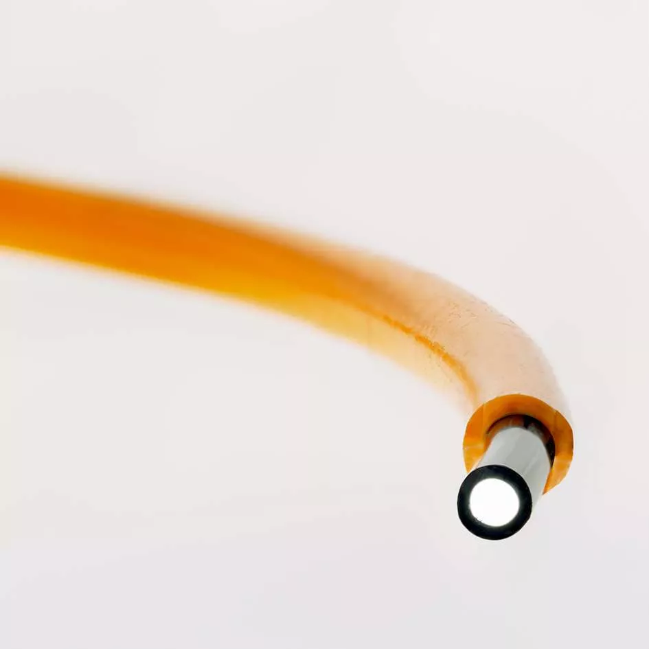 Zange zum Schneiden und Abisolieren von polymerem LWL System MOST, mit Sicherheitsschneideinrichtung