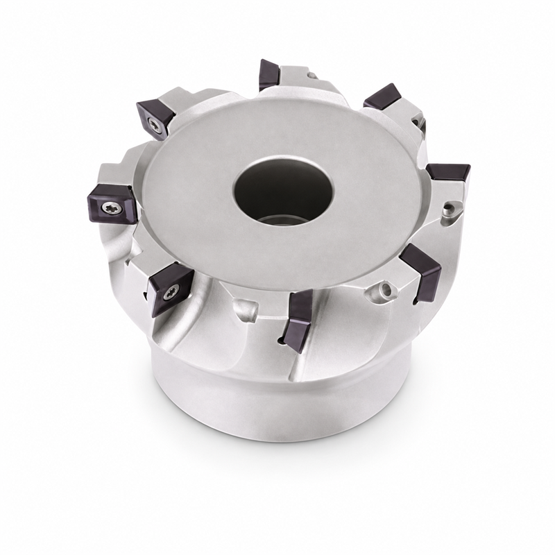 Planfräser FMP02-100-B32-SE12-07C mit Durchmesser 100 mm, 7 Schneiden und 32 mm Breite