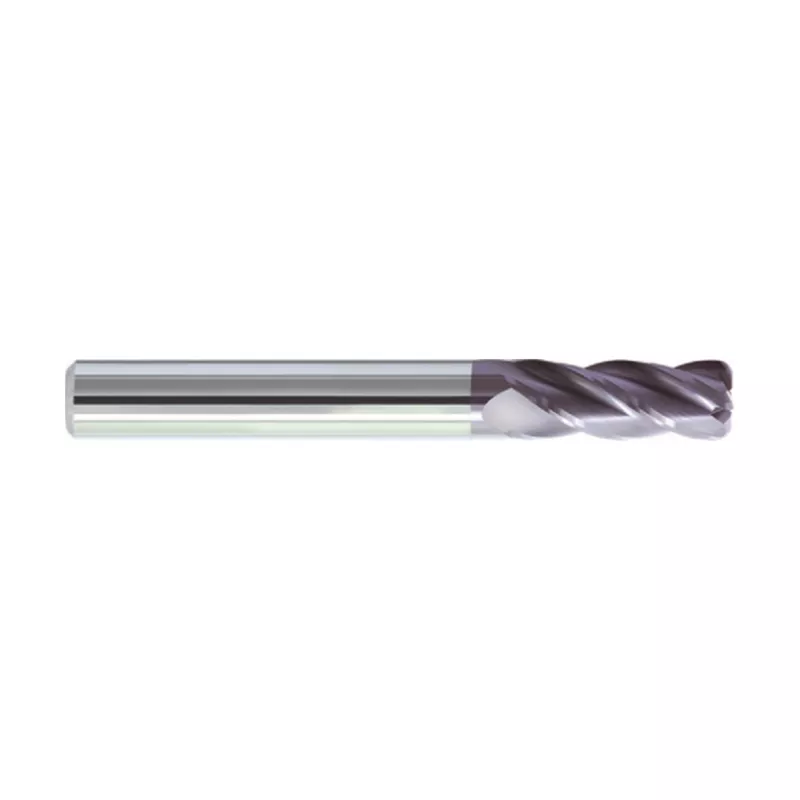 GM-4R-D5.0R1.0 KMG303 VHM-Fäser mit Ø 5.0 mm, 4 Schneiden, 1.0 mm Radius, beschichtet