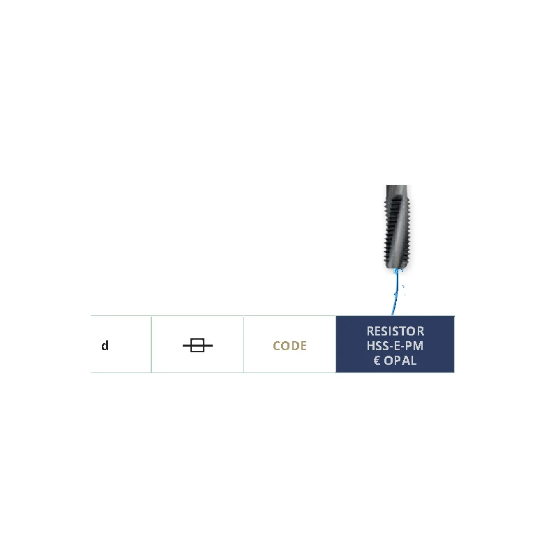 Carmon M 542 PM Maschinengewindebohrer M 10 x 1,5, HSS-E-PM Opal