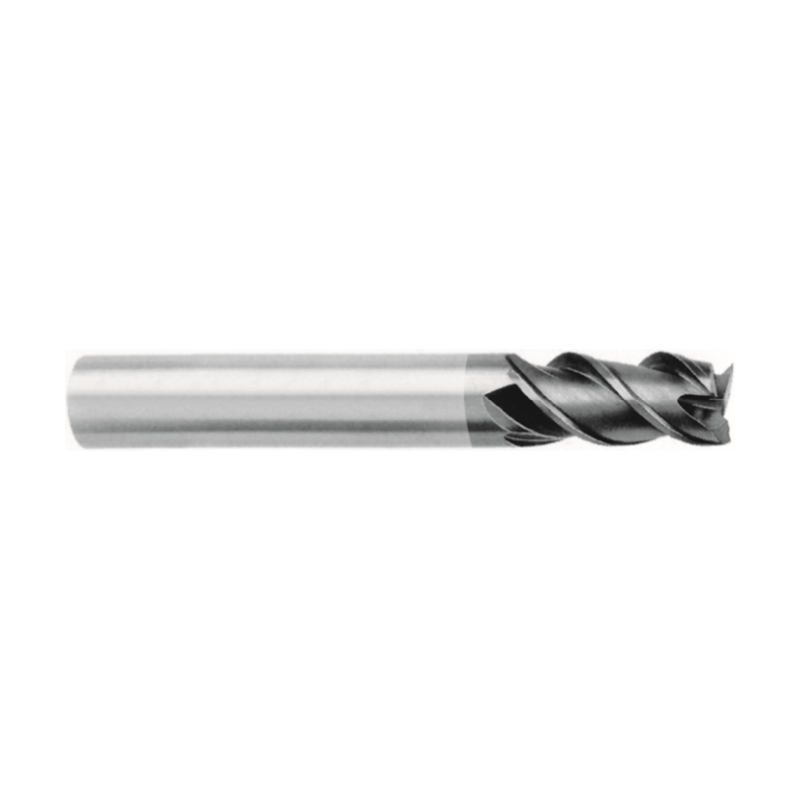 VHM-Fräser Ø 14 mm, 3 Zähne, Schaft HA, beschichtet für ZCC-CT Bestellsystem