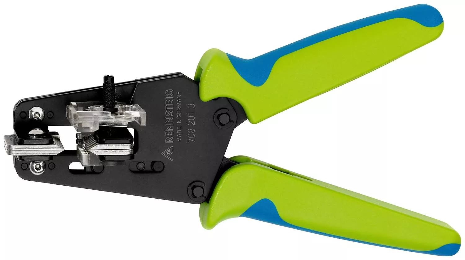 Abisolierzange für PTFE-isoliertes Kabel mit Kabelführung 0,09 mm² / 0,14 mm² / 0,38 mm² / 0,57 mm² / 1,0 mm² / 1,5 mm² / 2,08 mm²