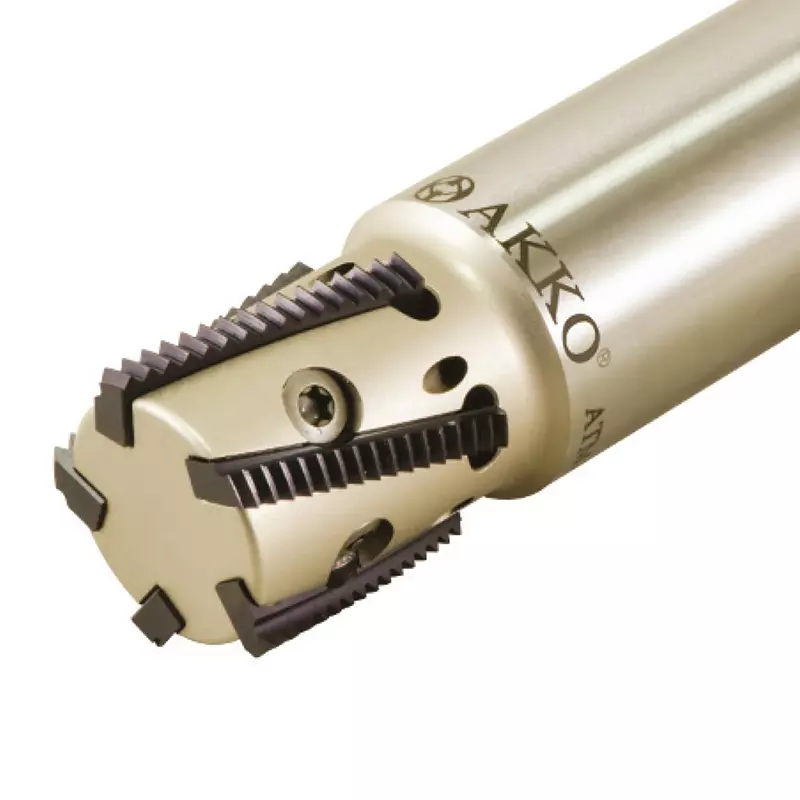 AKKO-Gewindefräser ø 32 mm, kompatibel mit CPT-Gewinde-Fräsplatte H32, Gesamtlänge = 130, mit Innenkühlung 