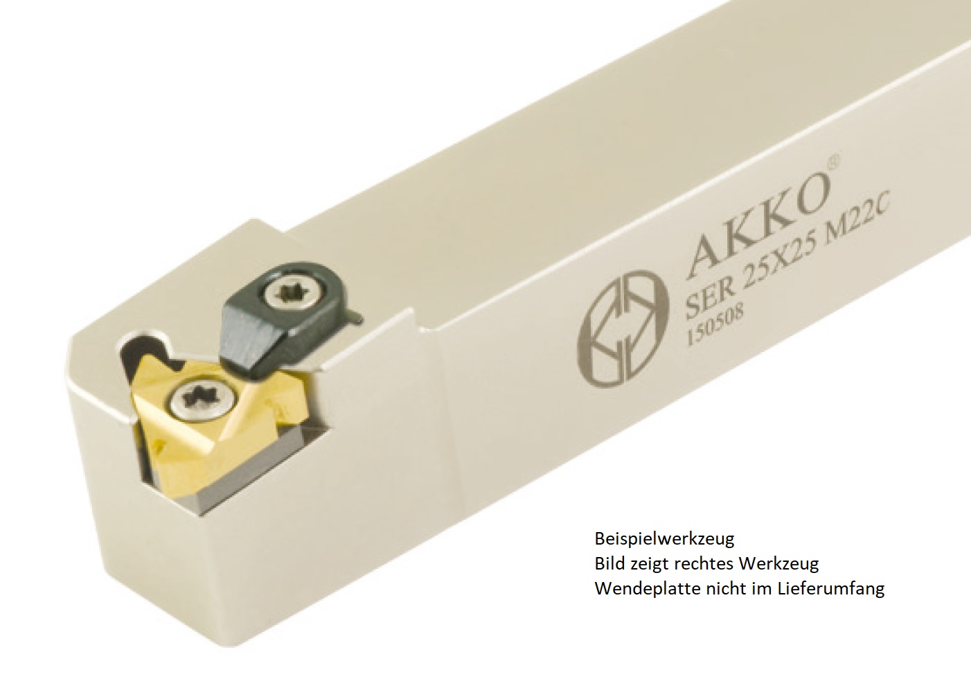 Akko-Gewindedrehhalter außen für 11 EL
links, Schaft 10 x 10 mm