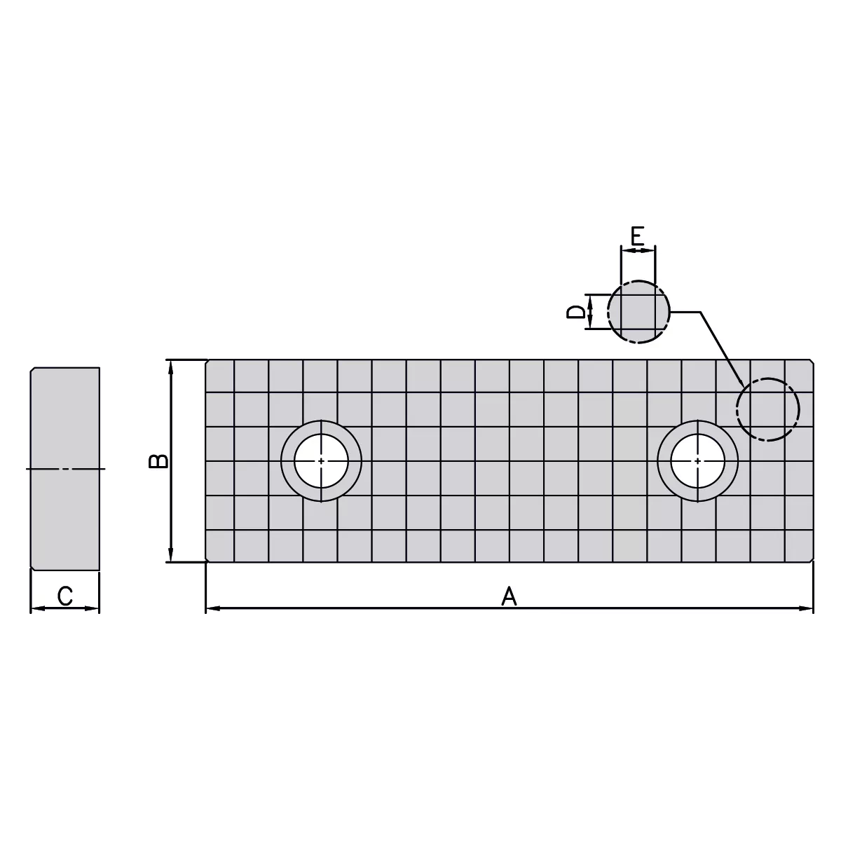 Geriffelte Backen (Paar) für ATW-40 / ATD-460