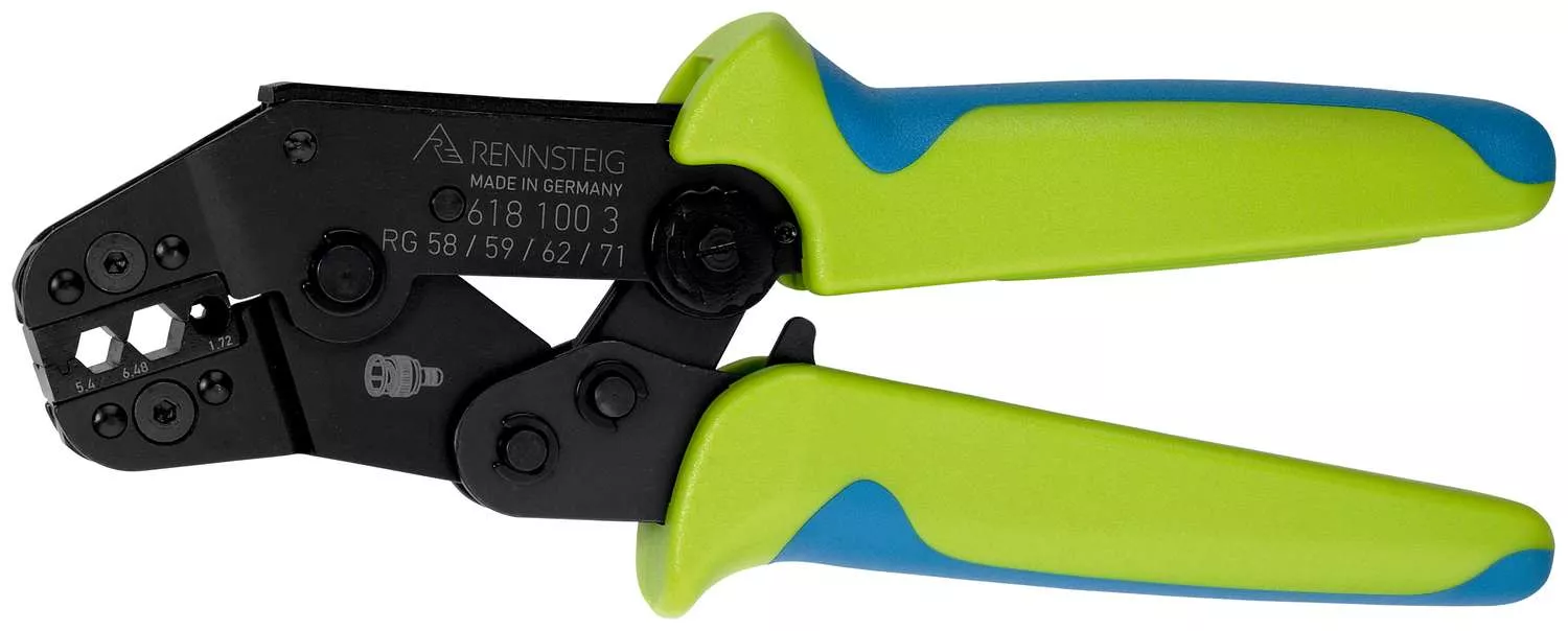 Crimpzange PEW 8 für Koax-Verbinder 5,4 / 6,48 / 1,72 mm