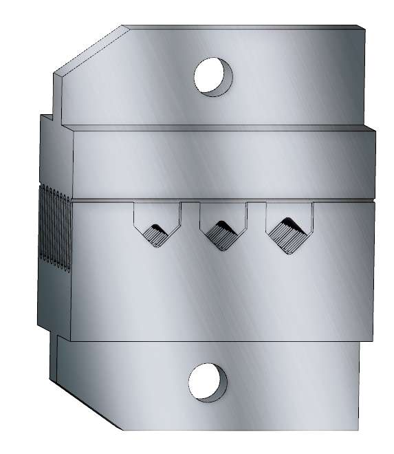 Spezial-Crimpeinsatz für Aderendhülsen, max. Crimp-Länge 20 mm, 2,5 mm² / 4,0 mm² / 6,0 mm², Systemmaß 22 mm Spezial-Crimpeinsatz für Aderendhülsen, max. Crimp-Länge 20 mm, 2,5 mm² / 4,0 mm² / 6,0 mm², Systemmaß 22 mm