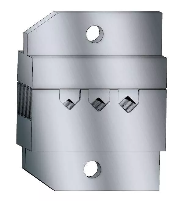 Spezial-Crimpeinsatz für Aderendhülsen, max. Crimp-Länge 20 mm, 2,5 mm² / 4,0 mm² / 6,0 mm², Systemmaß 22 mm