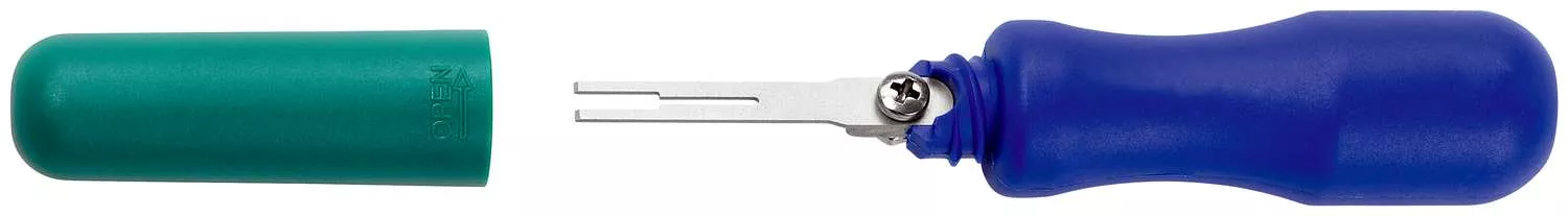 Entriegelungswerkzeug für Flachstecker 19715-10 E mit Einzelklinge 1,0 x 4,8 mm