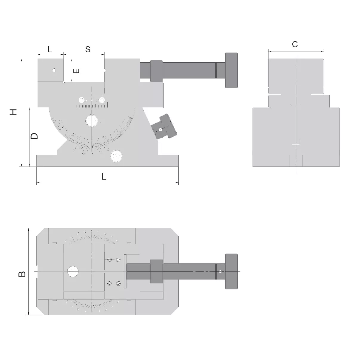 Universal-Schleif- und Kontrollschraubstöcke 80 mm