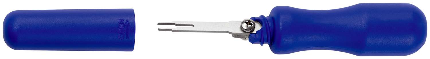 Entriegelungswerkzeug für Flachstecker 19808-15 E mit Einzelklinge 1,5 x 2,4 mm