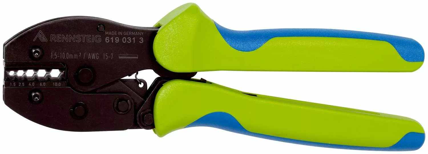 Crimpzange PEW 9 für unisolierte Stoßverbinder 1,5 - 10,0 mm²