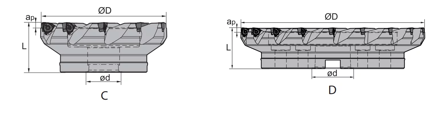 Planfräser FMP12 Kr: 90° 