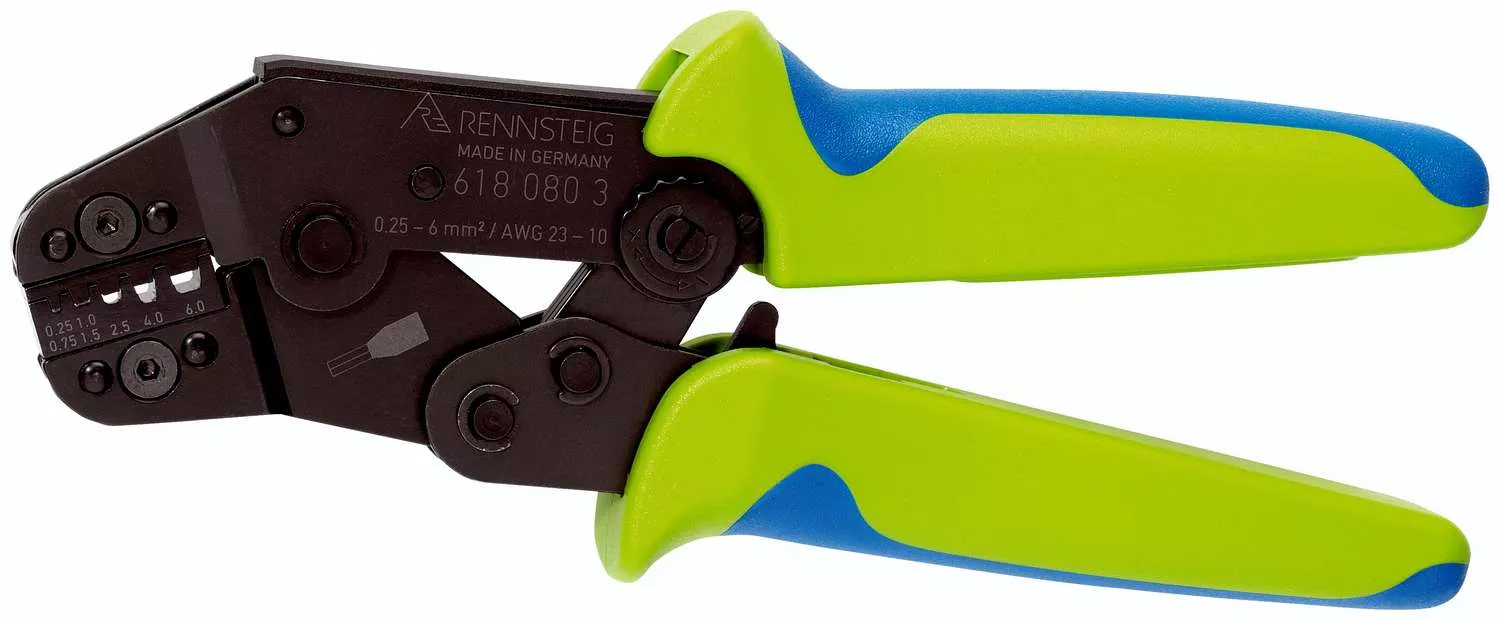 Crimpzange PEW 8 für isolierte und nicht isolierte Aderendhülsen 0,25 - 6,0 mm²