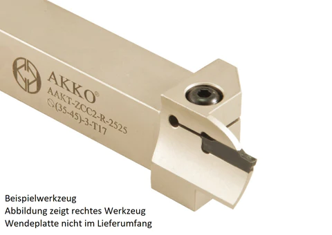 AKKO-Axial-Stechhalter, kompatibel mit ZCC-Stechplatte Z.GD-4
Schaft-ø 25x25, Einstechbereich ø 140 - ø 200 mm, rechts