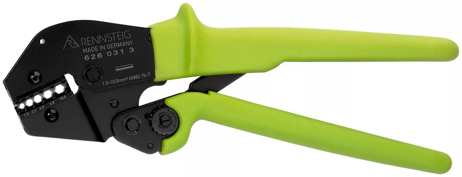 Crimpzange PEW 16 für unisolierte Verbinder und Stoßverbinder 1,5 - 10,0 mm²