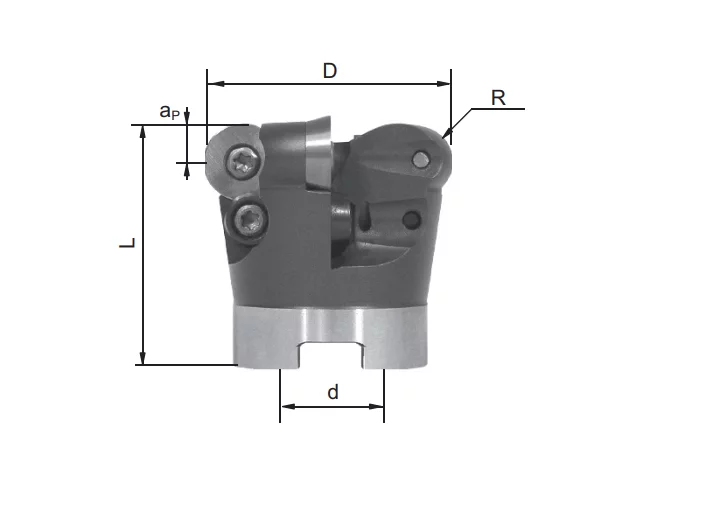Planfräser FMR04-042-A16-RD12T3-05C