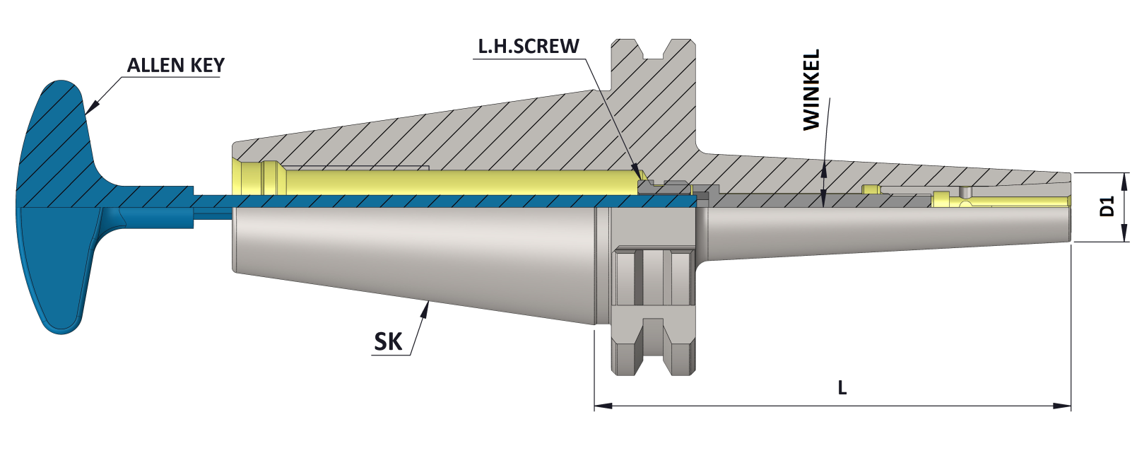 SK 40 (DIN ISO 7388-1) Spannzangenfutter für Werkzeug- & Formenbau