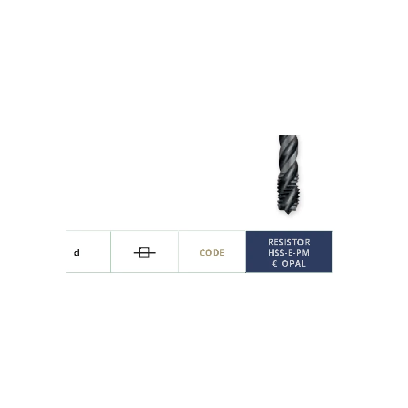 Carmon M 534 PM Maschinengewindebohrer M 5 x 0,8, HSS-E-PM Opal