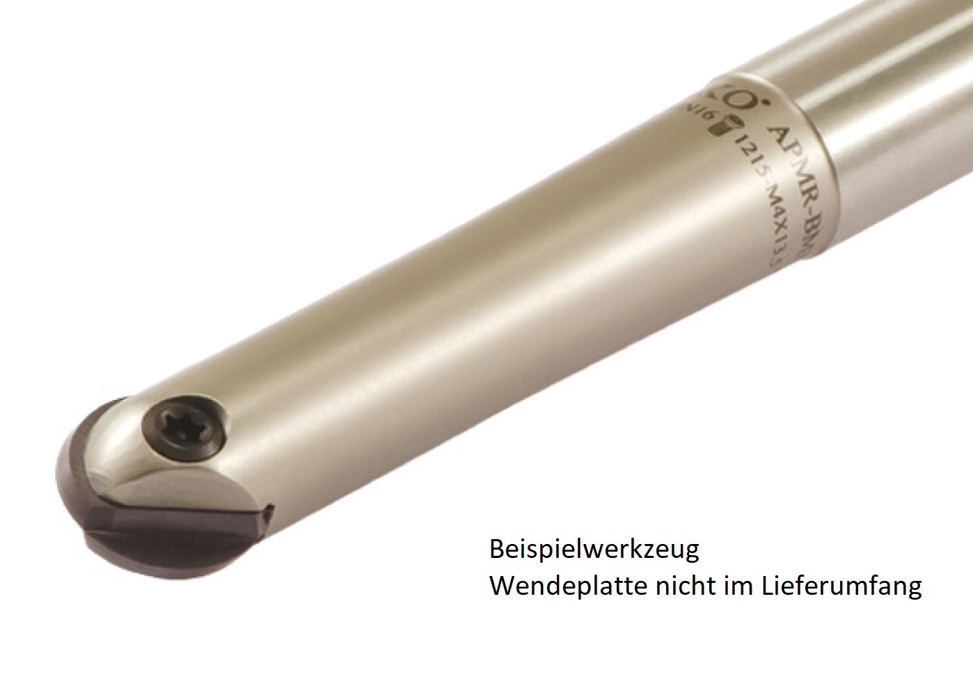 AKKO-Kugelkopierfräser für Wendeplatten ø 20 mm, kompatibel mit Dijet BNM 200-S
Schaft-ø 20, ohne Innenkühlung, Z=3