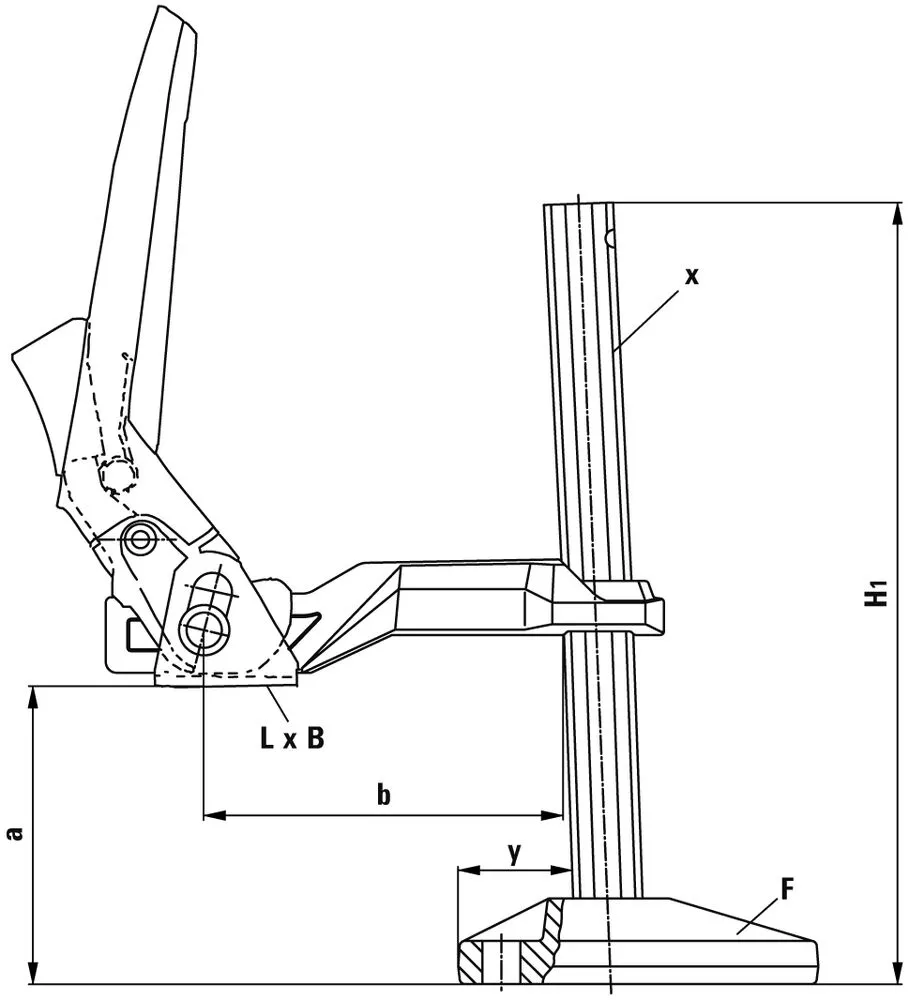 Maschinentischspanner BS