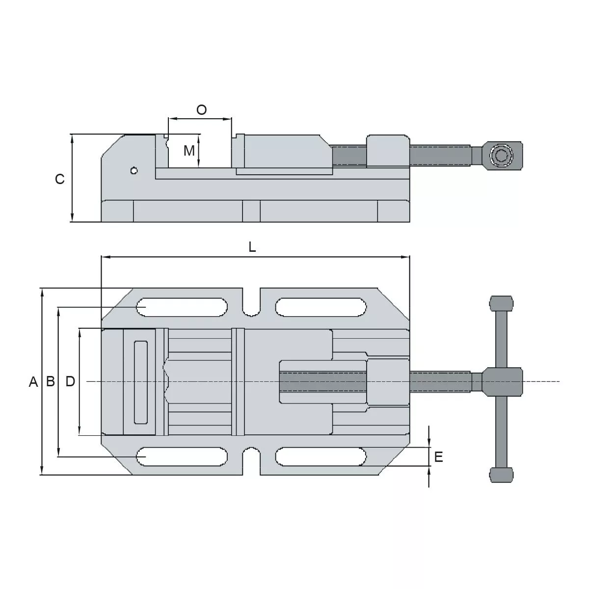 Bohrmaschinen Schraubstöcke MWM-150 mechanisch