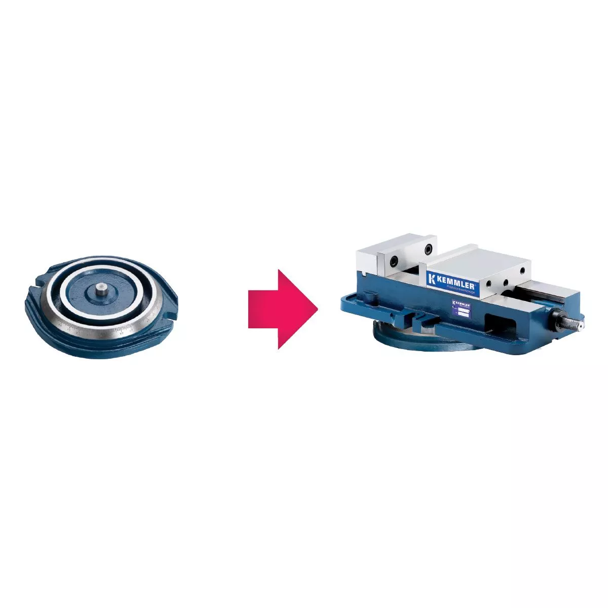 Drehplatte für Maschinenschraubstock HP-50 / MP-50
