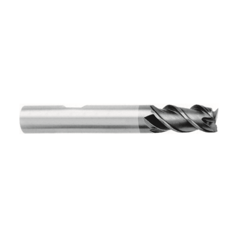 VHM-Fräser Ø 8.0 mm mit 3 Schneiden, HB-Schaft und Beschichtung für präzise Schnitte