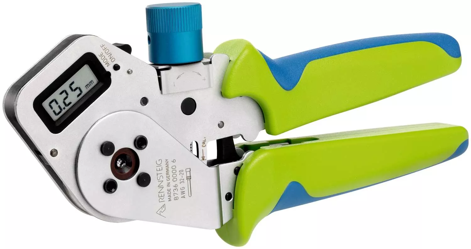 Vierdornzange DigiCrimp® für Luftfahrt-Kontakte 0,03 - 0,5 mm² / AWG 32 - 20