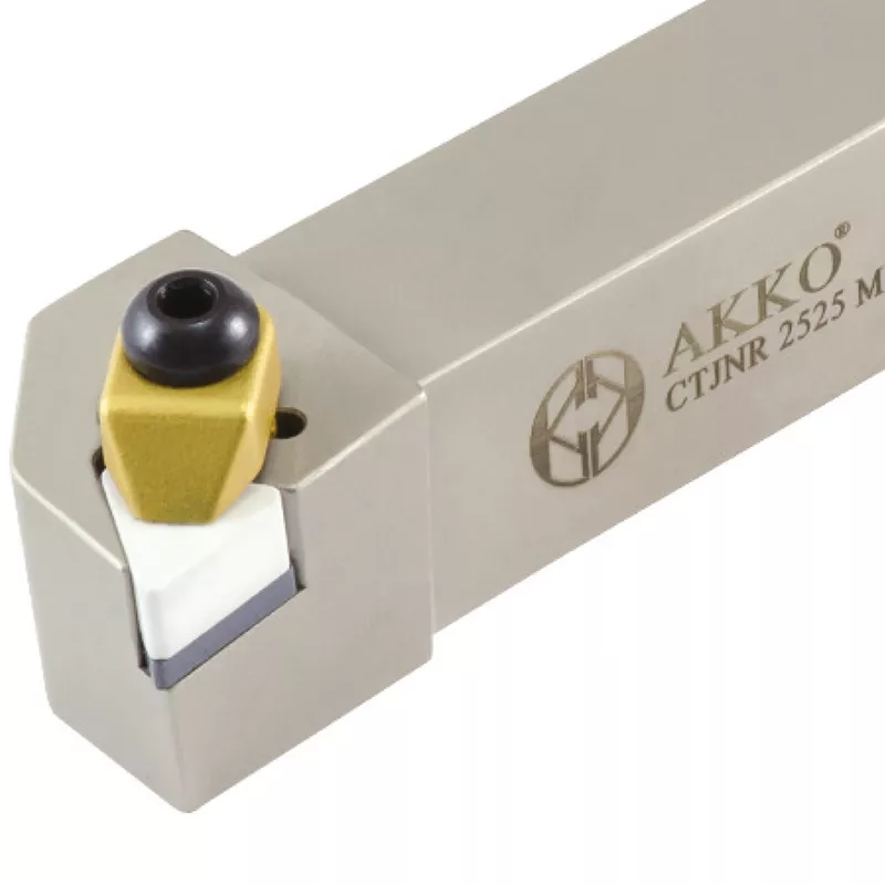 Akko CTJNL 2525 M1607C Außendrehhalter für Keramik-Wendeschneidplatten, 150 mm lang, 93° links