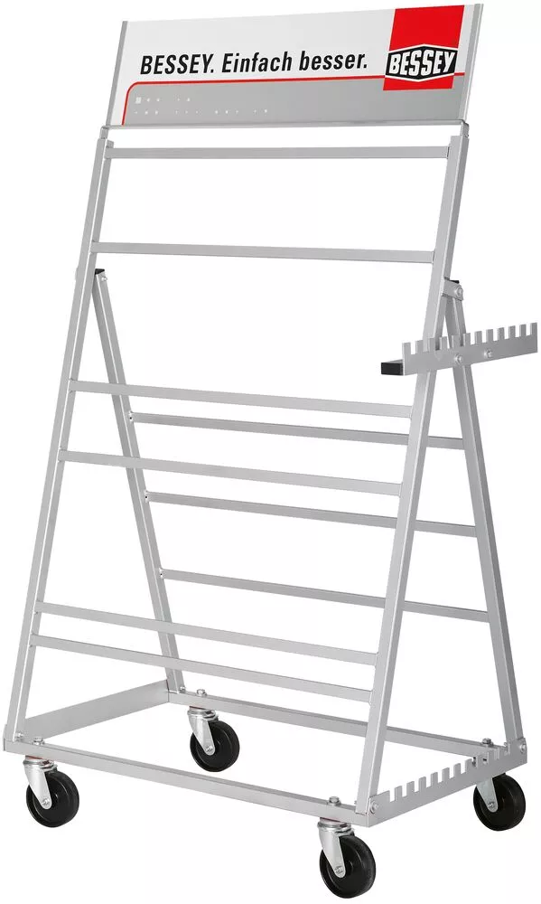 Detailansicht der Metallkonstruktion des Zwingenwagens ZW2 Model A99, Maße 100 x 60 x 153 cm