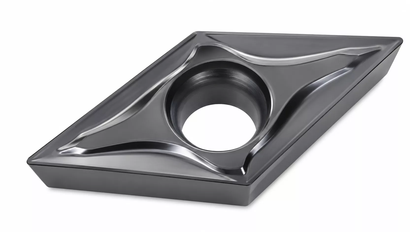 DCGT070204-QF YBG205H Wendeschneidplatte von ZCC Cutting Tools, positiv, für präzises Drehen