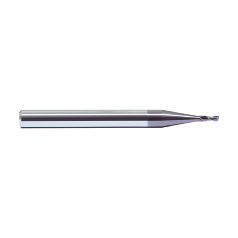 VHM-Fräser GM-2ES-D1.0 KMG303 von ZCC, Durchmesser 1.0 mm, 2 Schneiden, beschichtet, Schaft HA