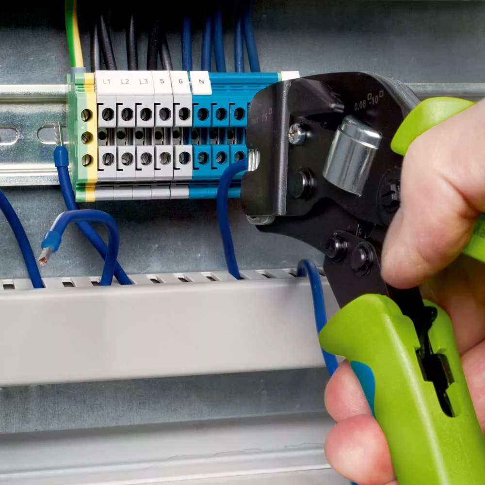 Aderendhülsencrimpzange PEW 8.88 für 0,08 - 16,0 mm², brüniert