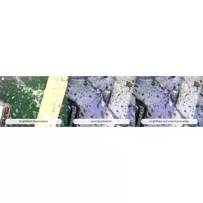 Detailansicht des Mikroskops mit Messfunktion und 5 Megapixel Auflösung
