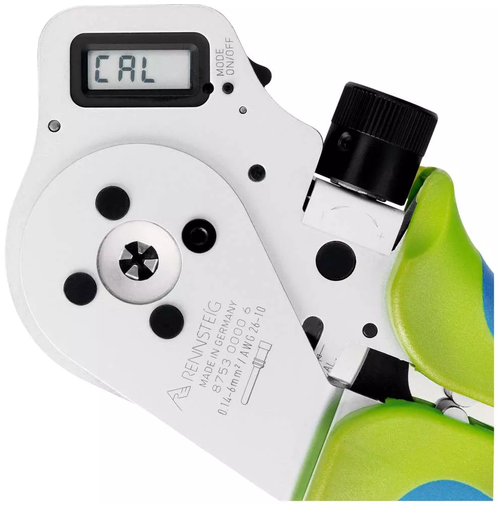 Vierdornzange DigiCrimp® für Industrie-Kontakte 0,14 - 6,0 mm² / AWG 26 - 10, im Kunststoffkoffer mit 12-fach Kontaktaufnahme
