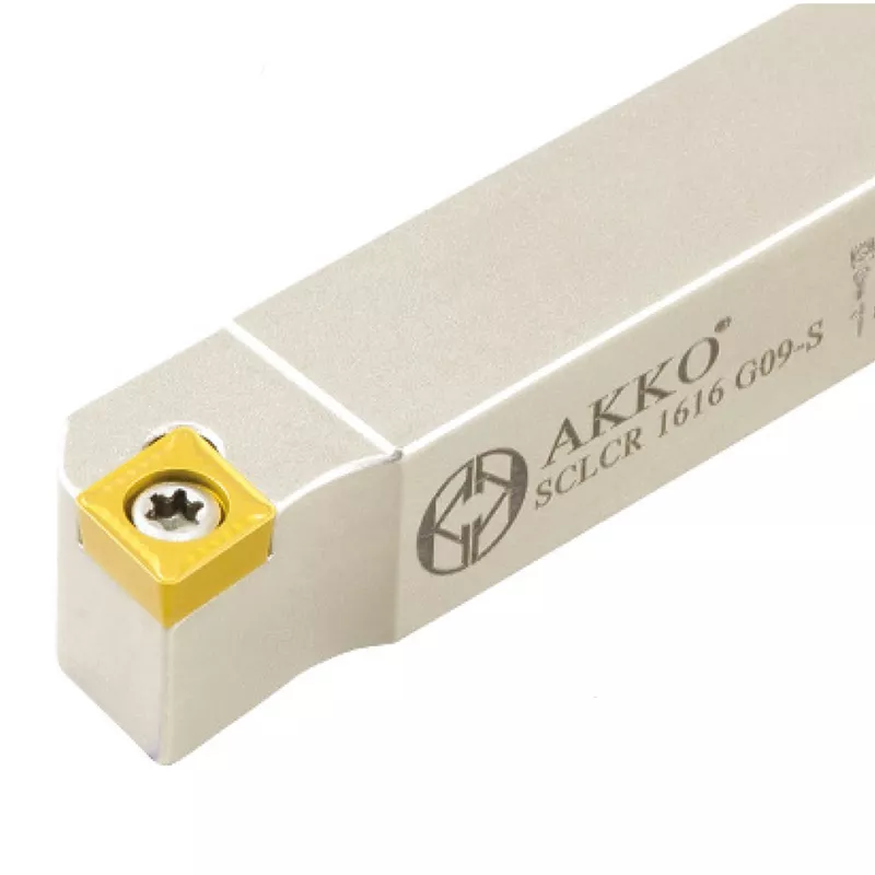 SCLCL 1212 X09-S Akko Drehhalter für Langdrehautomaten, Schaft 12 mm, Gesamtlänge 130 mm, links