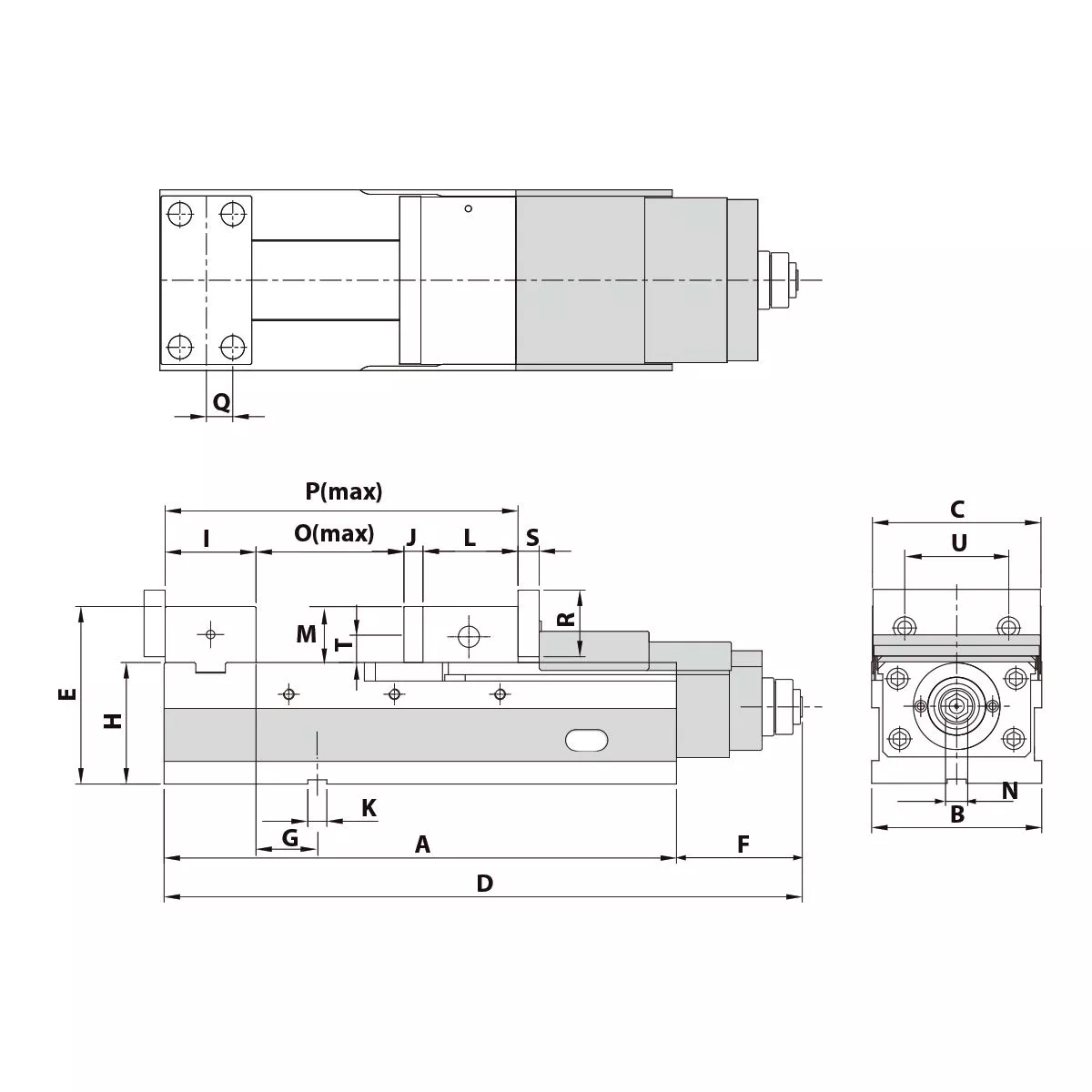 Präzisionsschraubstock ALQ-200G/HV mechanisch mit Spannkraftverstärker